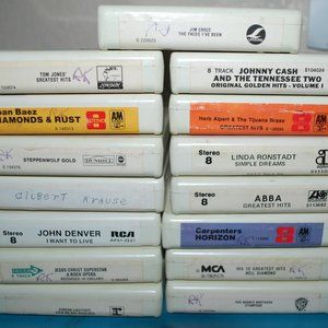 Vintage Lot of 15 Tape Cartridge 1970's